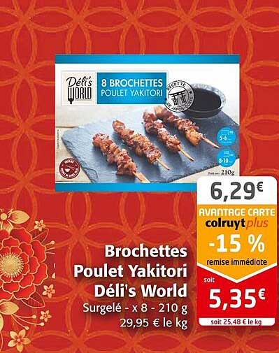 brochettes poulet yakitori déli's world