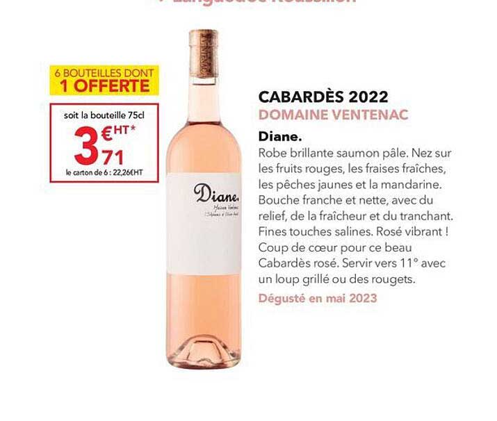 cabardès 2022 domaine ventenac diane
