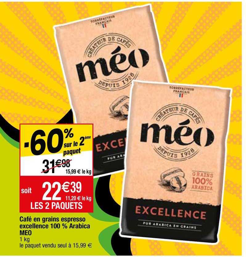 Café En Grains Espresso Excellence 100% Arabica Meo