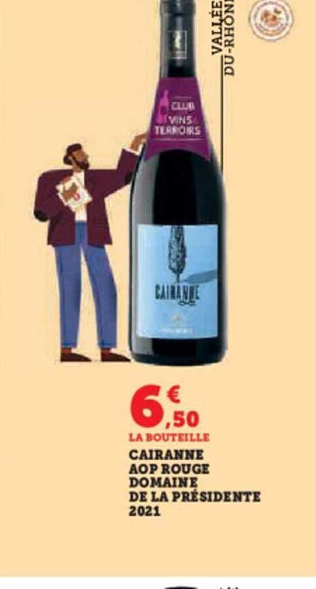 cairanne aop rouge domaine de la présidente 2021