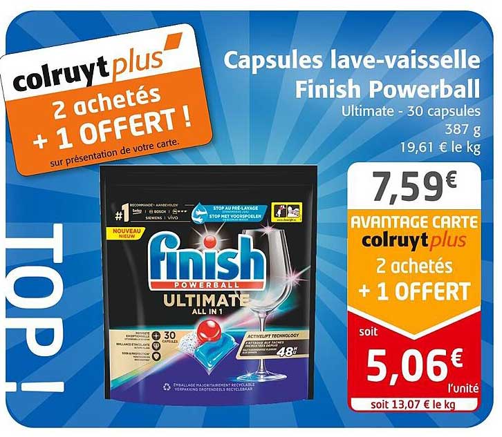 capsules lave-vaisselle finish powerball