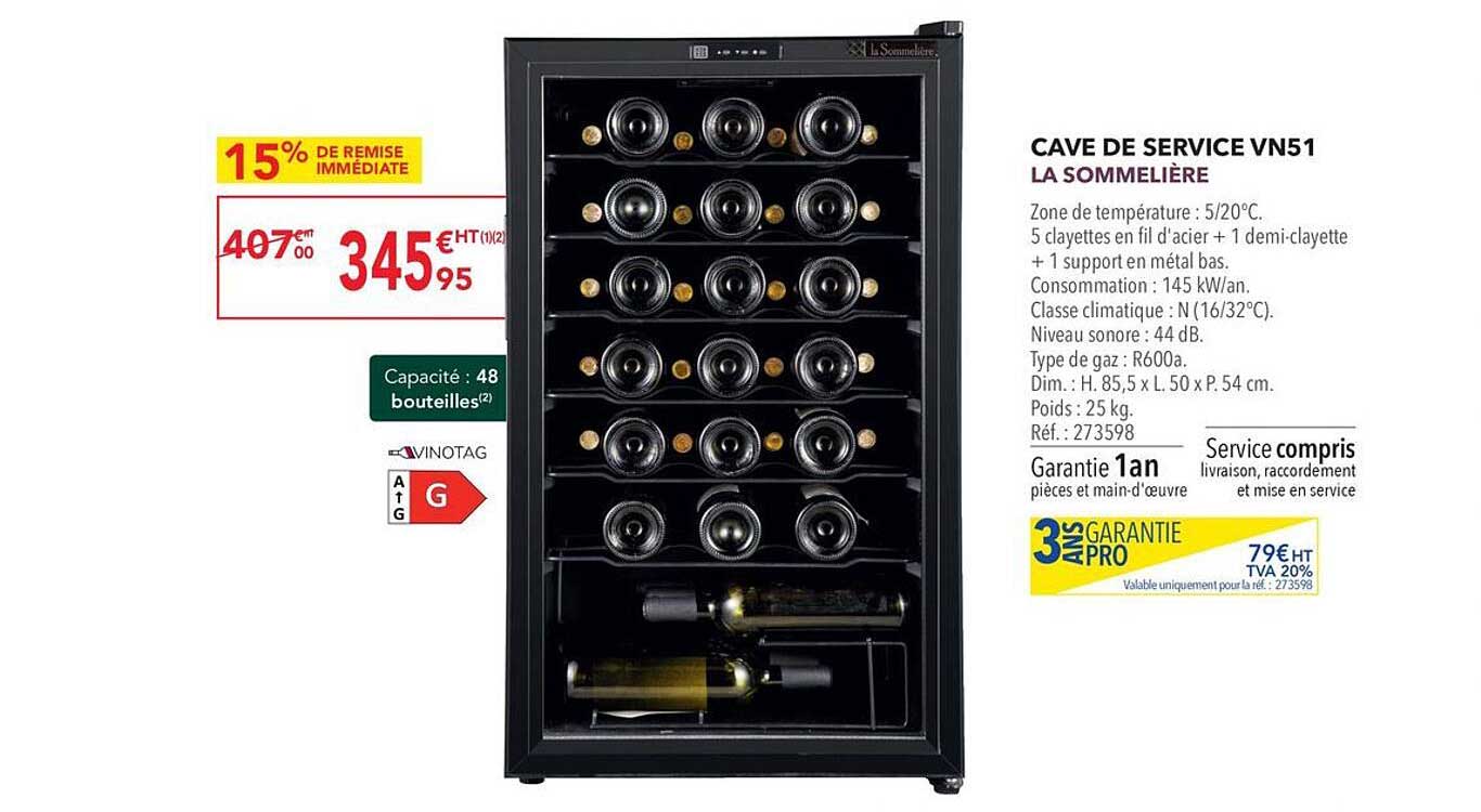 cave de service vn51 la sommelière