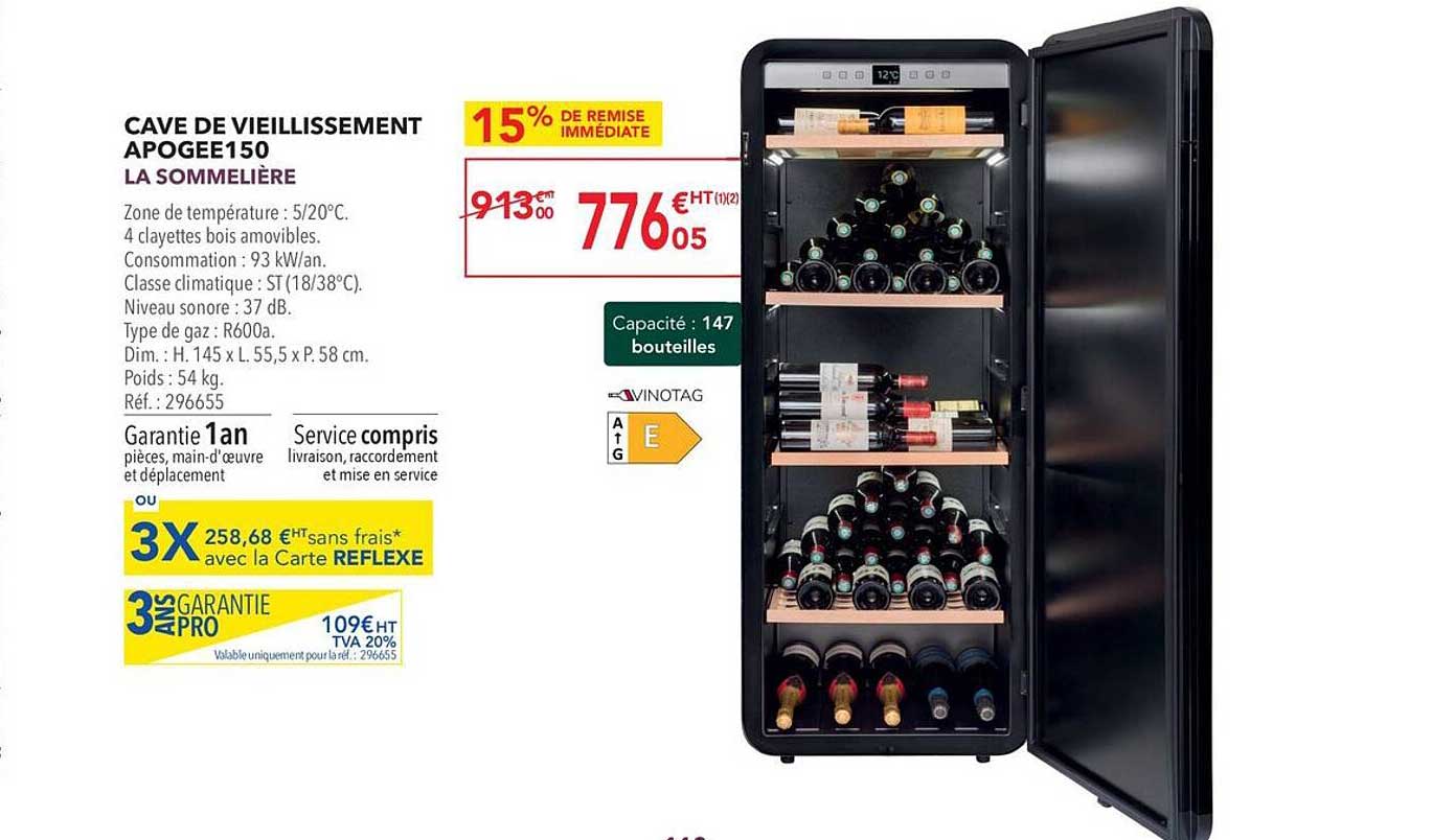 cave de vieillissement apogee150 la sommelière