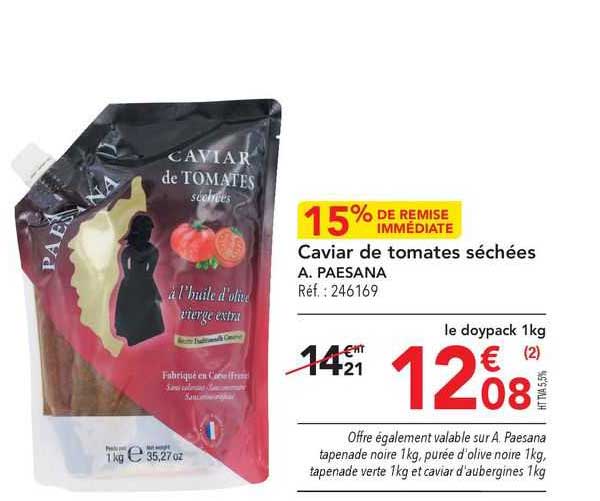 caviar de tomates séchées a. paesana