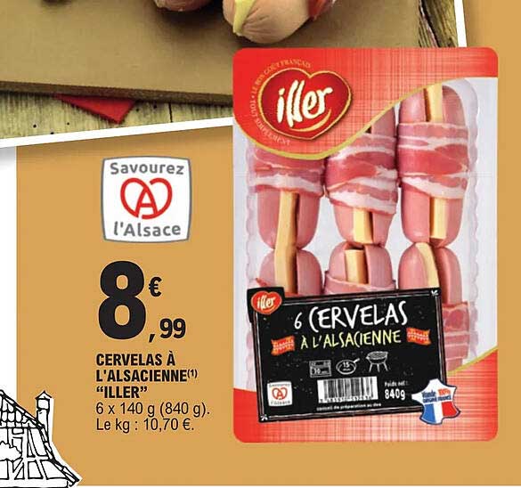 cervelas à l'alsacienne "iller"