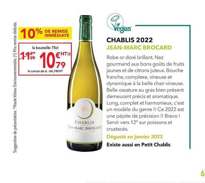 chablis 2022 jean-marc brocard