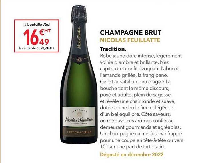 champagne brut nicolas feuillatte tradition