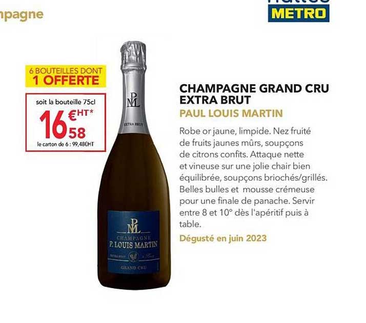 champagne grand cru extra brut paul louis martin