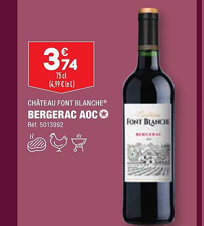 château font blanche bergerac aoc