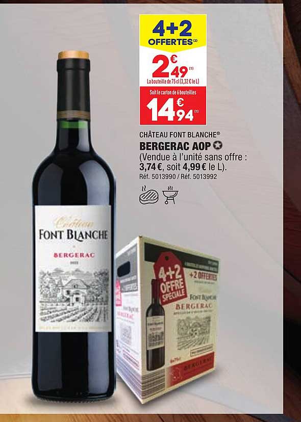 château font blanche bergerac aop
