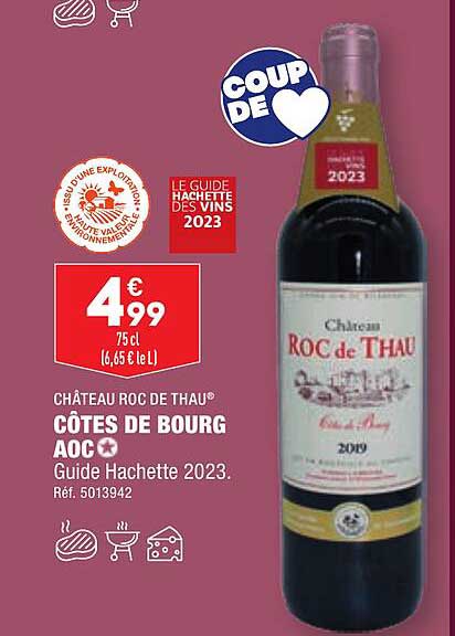 château roc de thau côtes de bourg aoc
