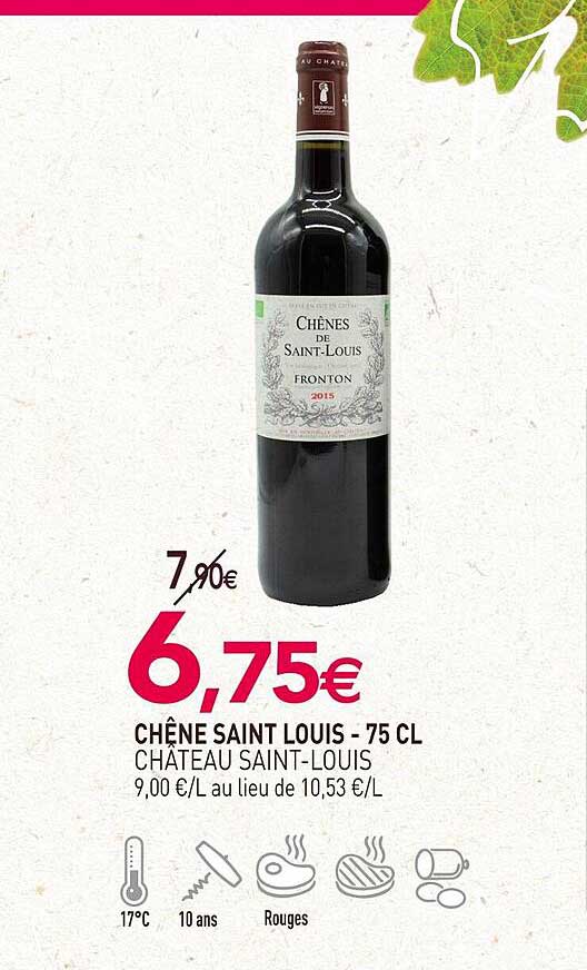 chêne saint louis château saint-louis - 75 cl