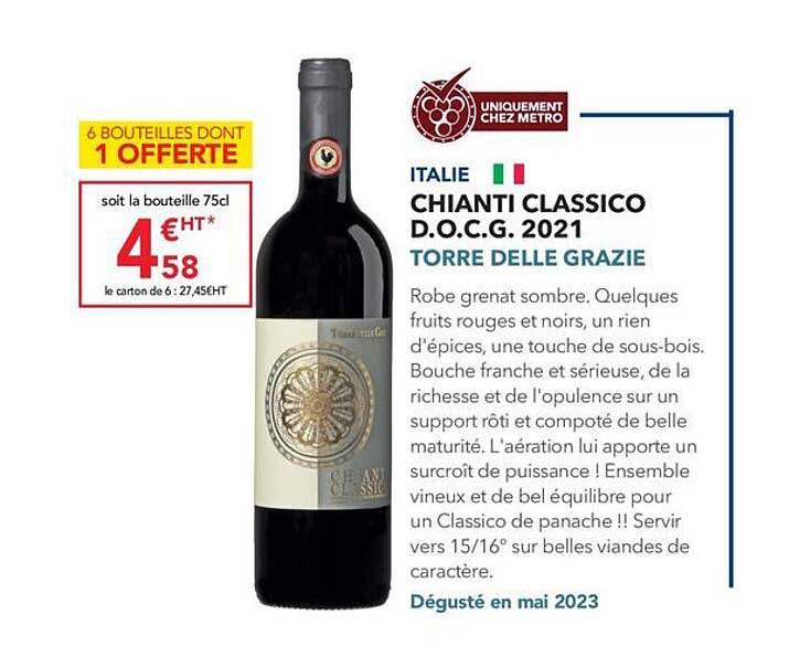 chianti classico d.o.c.g. 2021 torre delle grazie