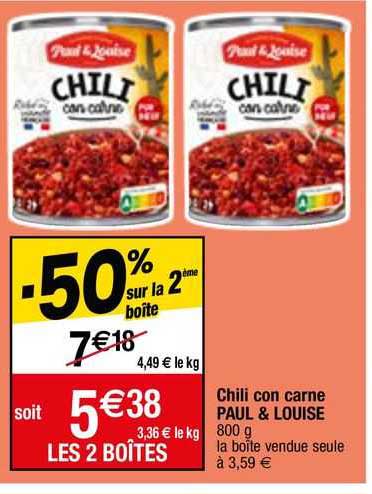 chili con carne paul & louise