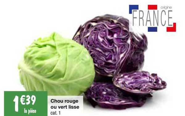 Chou Rouge Ou Vert Lisse