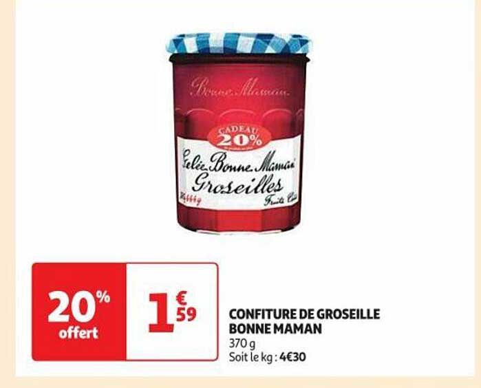 confiture de groseille bonne maman