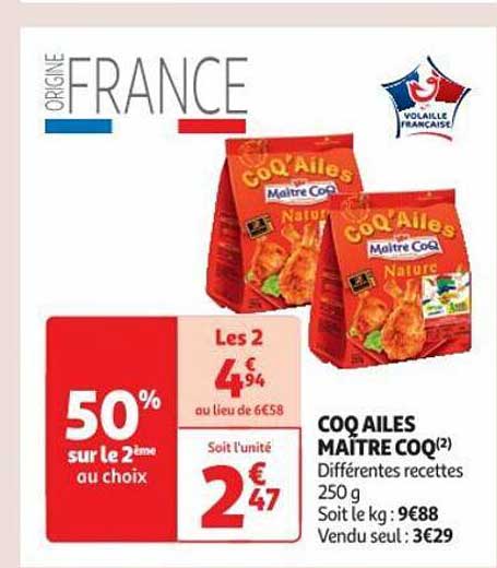 coq ailes maître coq