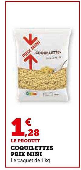 coquilettes prix mini