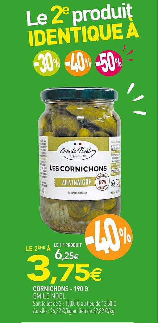 cornichons émile noël - 190 g