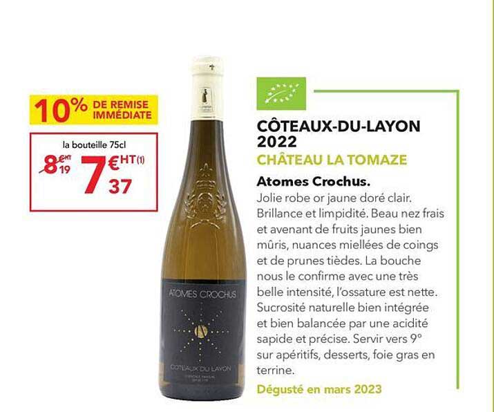 côteaux-du-layon 2022 château la tomaze