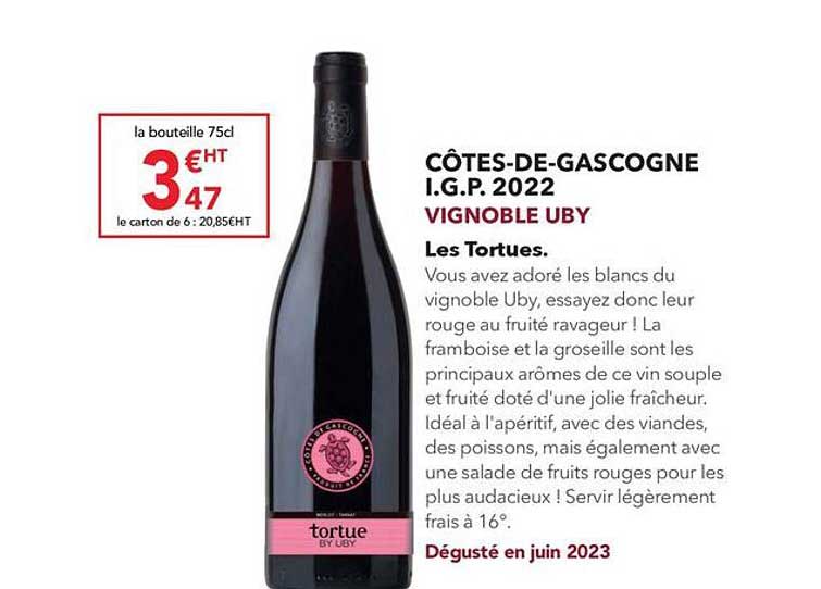 côtes-de-gascogne i.g.p. 2022 vignoble uby