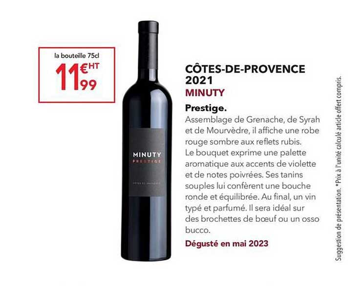 côtes-de-provence 2021 minuty prestige