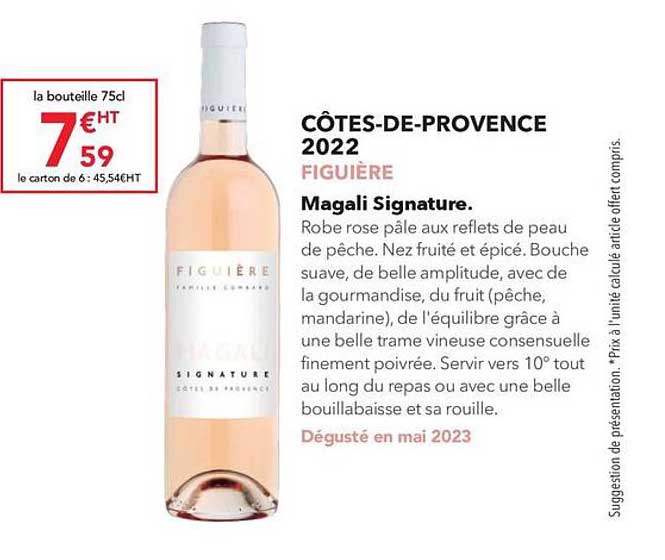 côtes-de-provence 2022 figuière magali signature