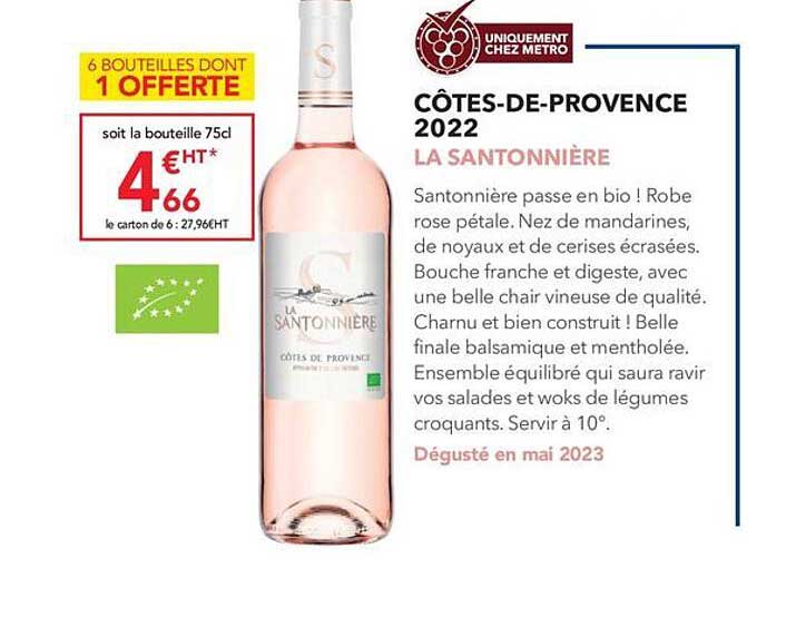 côtes-de-provence 2022 la santonnière