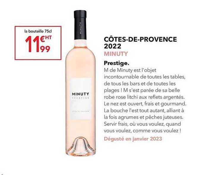 côtes-de-provence 2022 minuty prestige