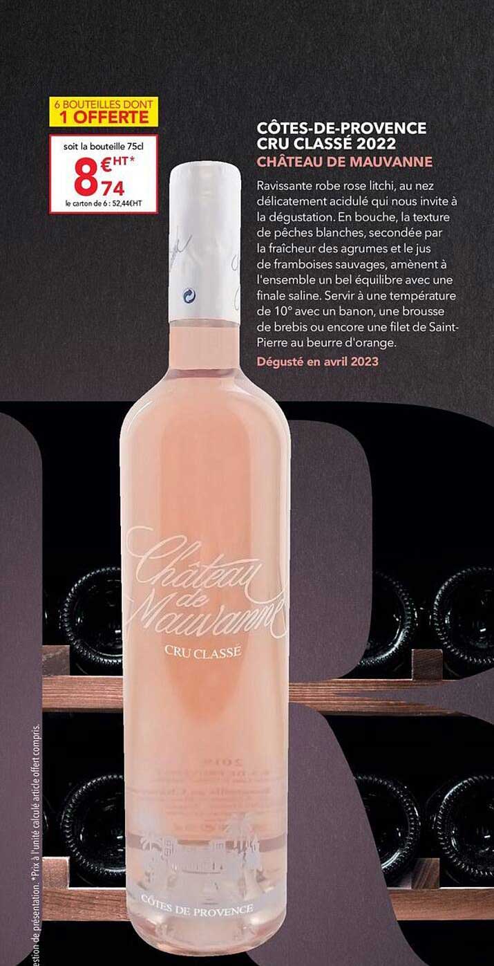 côtes-de-provence cru classé 2022 château de mauvanne