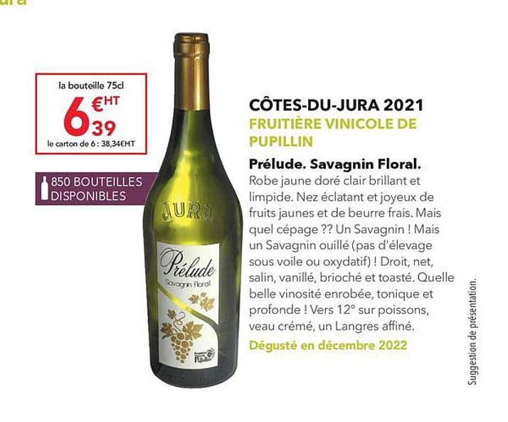 côtes-du-jura 2021 fruitière vinicole de pupillin