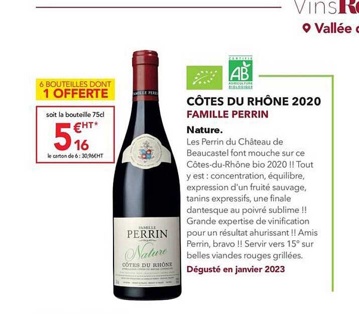 Côtes Du Rhône 2020 Famille Perrin Nature