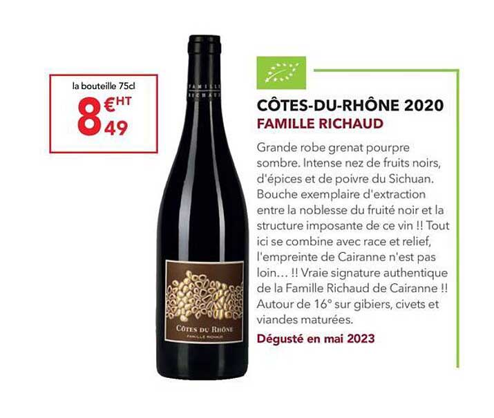 côtes-du-rhône 2020 famille richaud