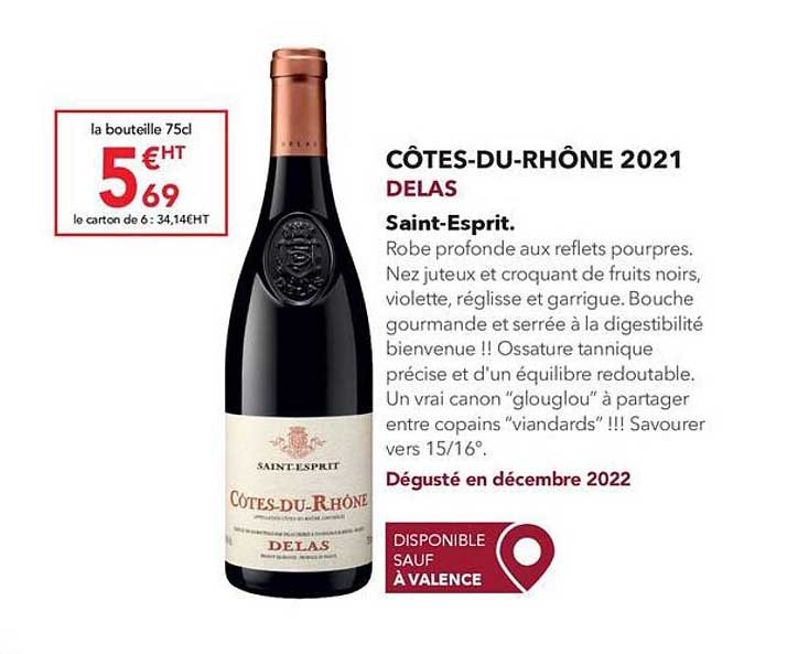 côtes-du-rhône 2021 delas saint-esprit