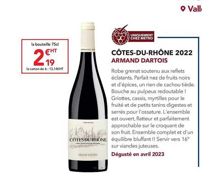côtes-du-rhône 2022 armand dartois