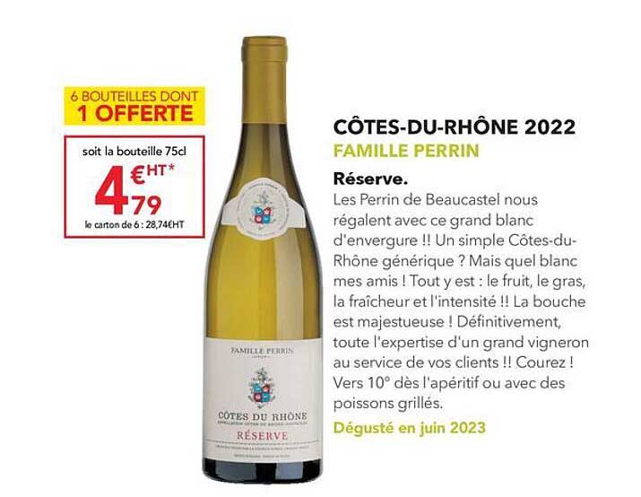 côtes-du-rhône 2022 famille perrin réserve
