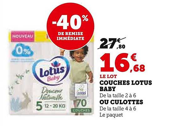 Couches Lotus Baby Ou Culottes