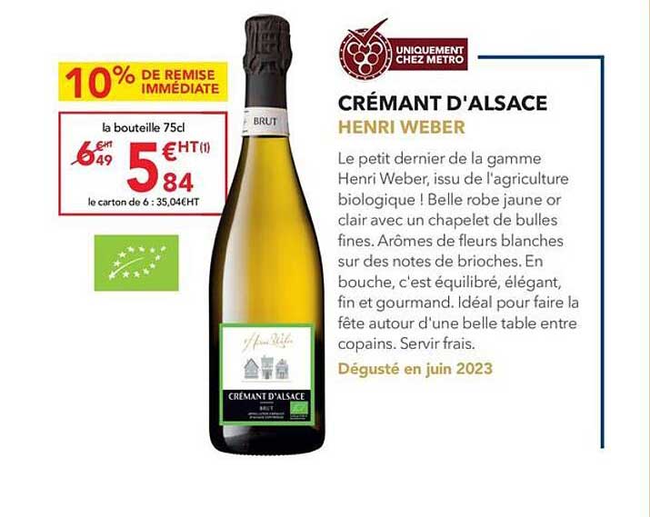 crémant d'alsace henri weber