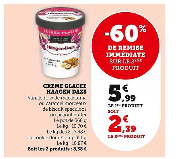 Crème Glacée Häagen Dazs