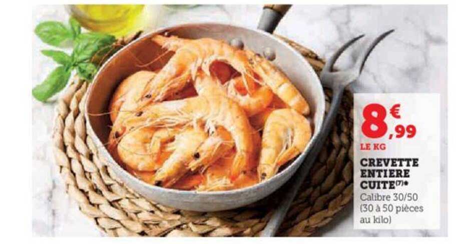 Crevette Entière Cuite