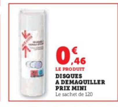 disques à démaquiller prix mini