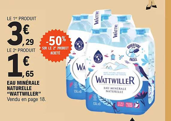 Eau Minérale Naturelle "wattwiller"