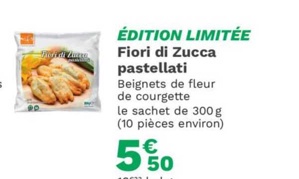 édition limitée fiori di zucca pastellati