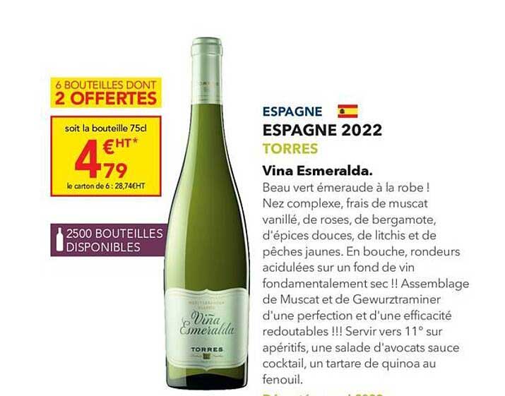 espagne 2022 torres vina esmeralda