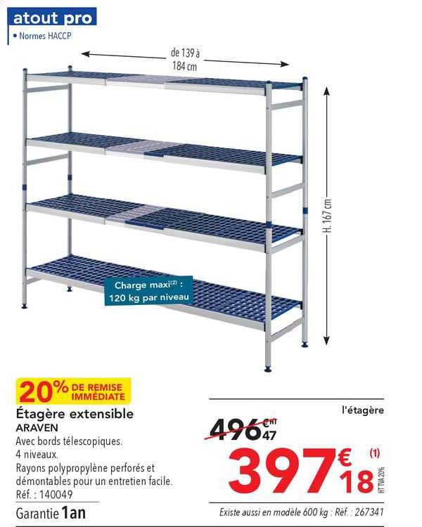 étagère Extensible Araven