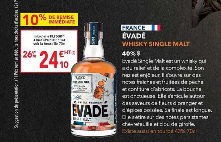 évadé whisky single malt