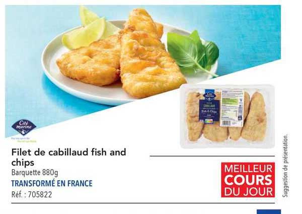 filet de cabillaud fish and chips