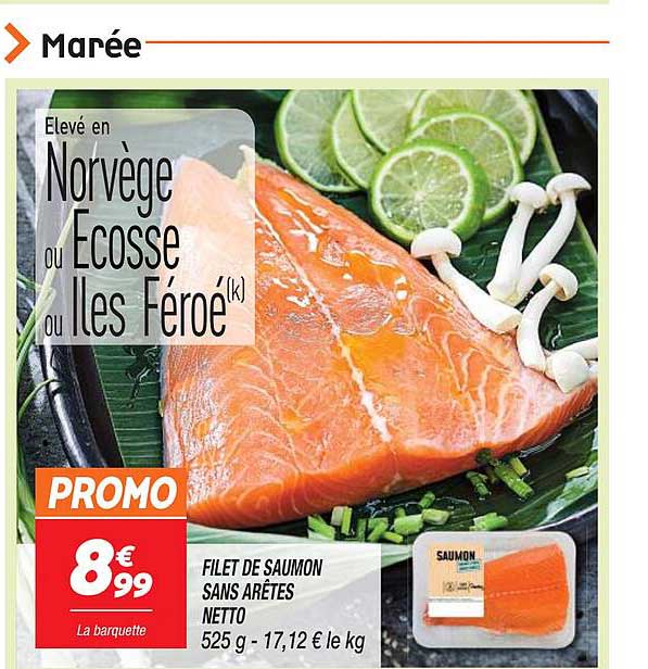 filet de saumon sans arêtes netto