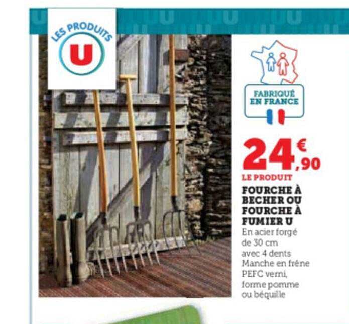 fourche à bêcher ou fourche à fumier u