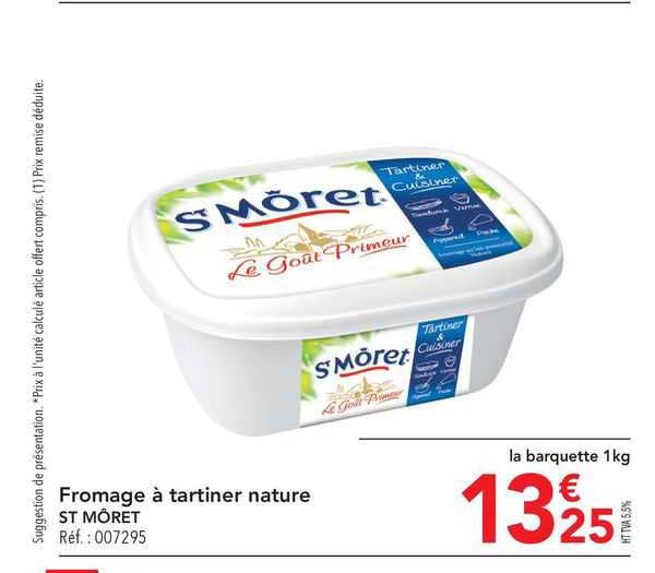 fromage à tartiner nature st môret
